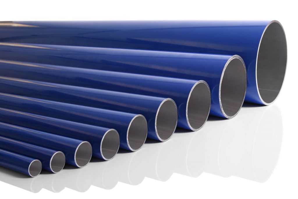 Aluminiumsrør blå for aluminiums trykluftrørsystem