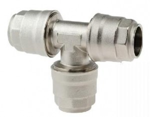 Tee-stykke for aluminiums trykluftrørsystem